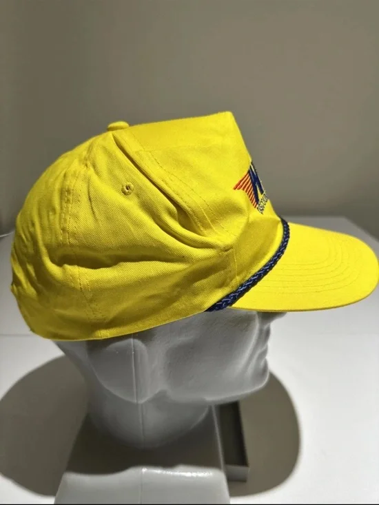 Yellow Logo Rope-Trim Baseball Cap - Picture 6 of 6